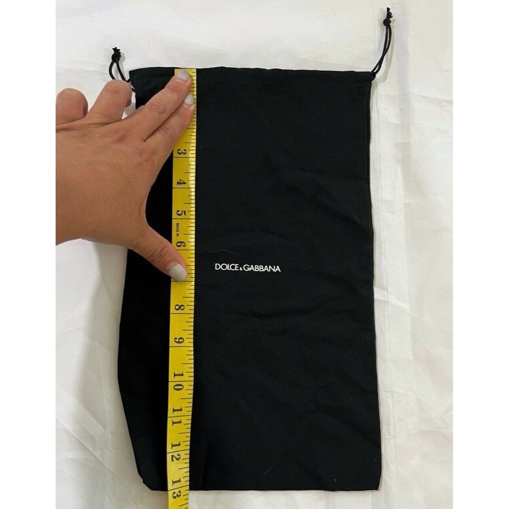 Dolce & Gabbana Dust Bag Storage Drawstring Black 13" x 8"